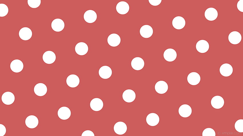 polka dots red hexagon white indian red HD wallpaper