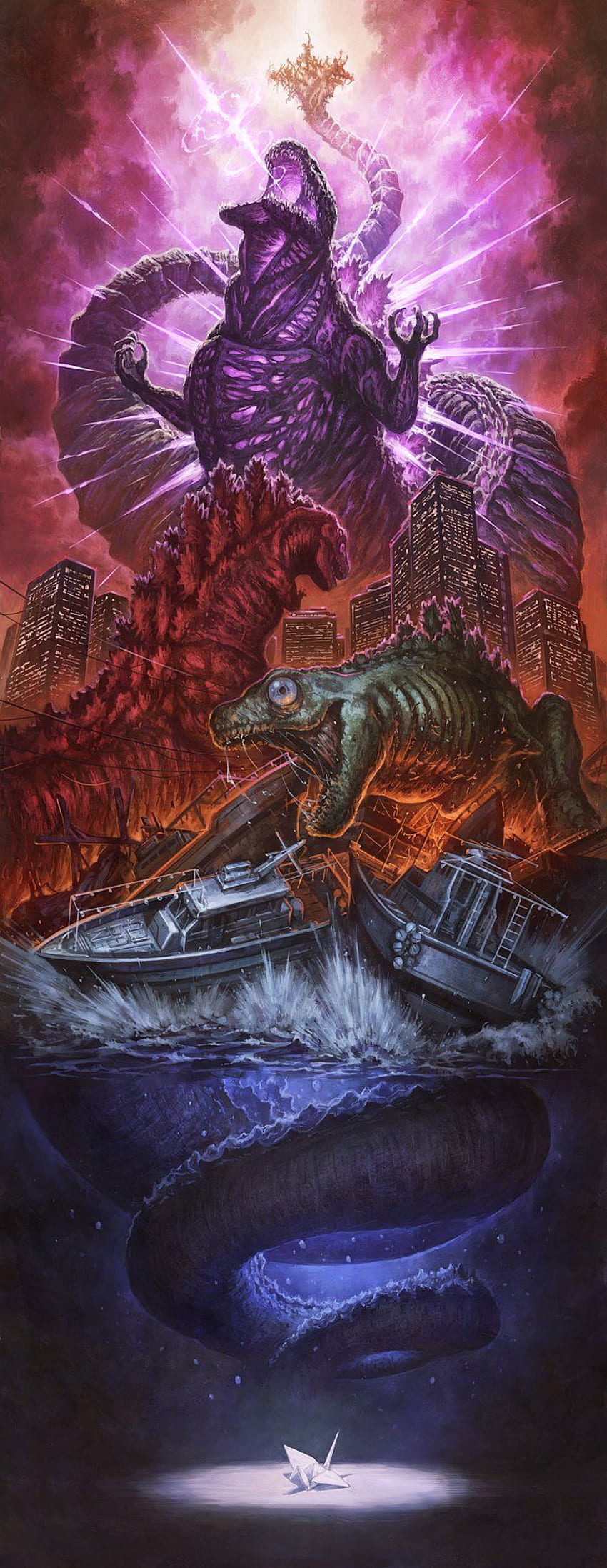 塗壁 auf Twitter. Godzilla, Godzilla, Kaiju-Kunst, japanisches Monster HD-Handy-Hintergrundbild