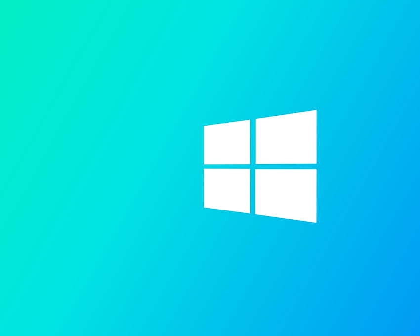 Resolución del logotipo de Windows 10 Cyan, Hi Tech, y Den de , Windows 10 Blanco fondo de pantalla