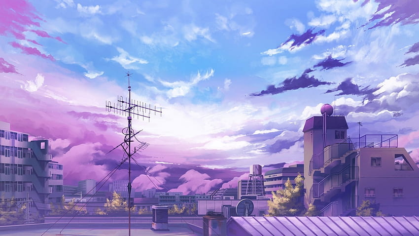 Anime-Landschaft, Anime-Hintergrund, Anime-Landschaft, Retro-Anime-Ästhetik HD-Hintergrundbild