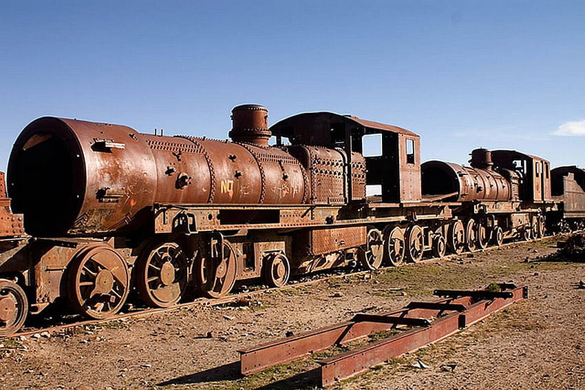 Rusty Old Train . HD wallpaper