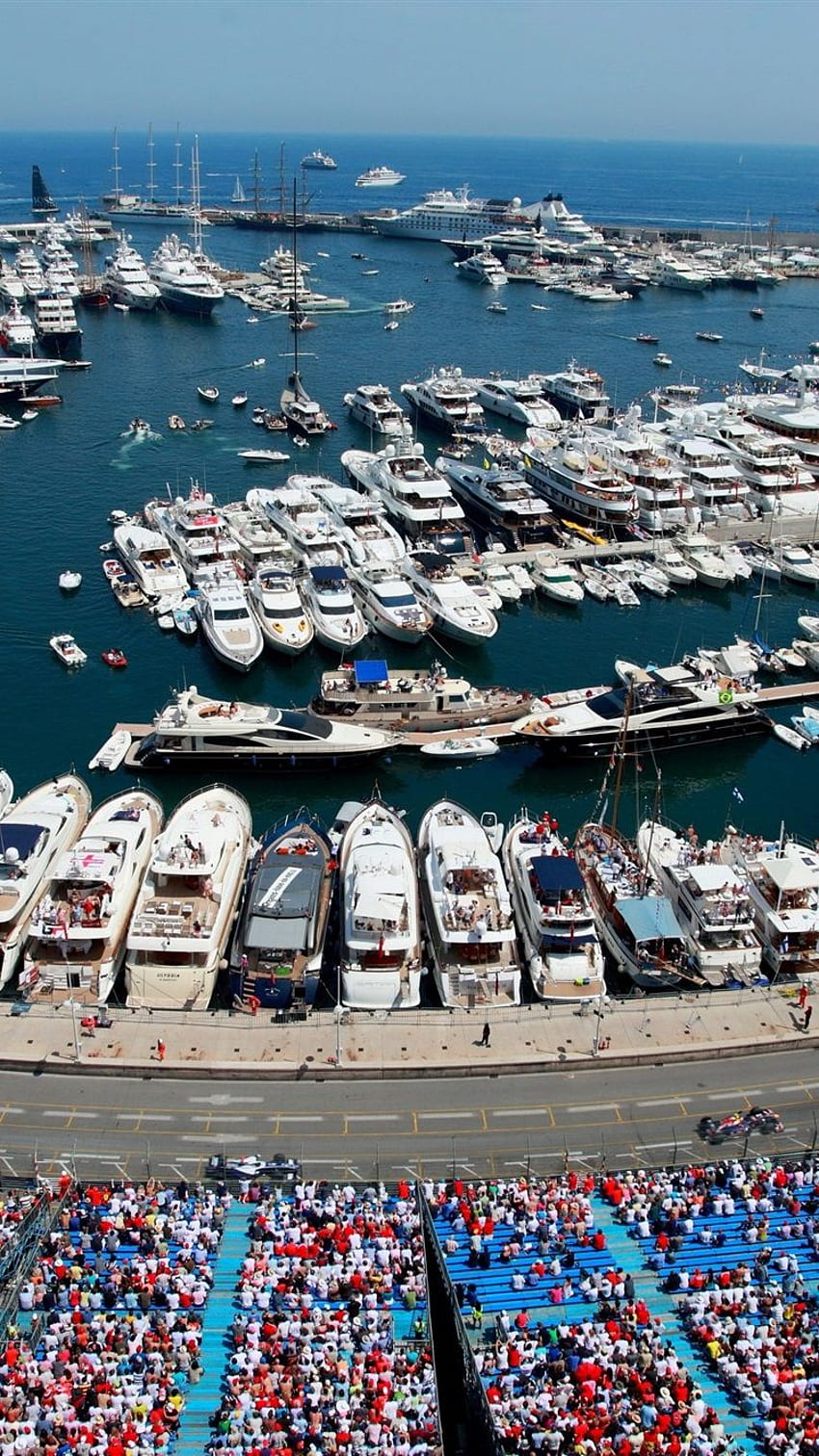 Monaco, Monte Carlo, City, Formula 1, Racing, Yachts, Boats, Dock IPhone 8 7 6 6S Plus , Background HD phone wallpaper