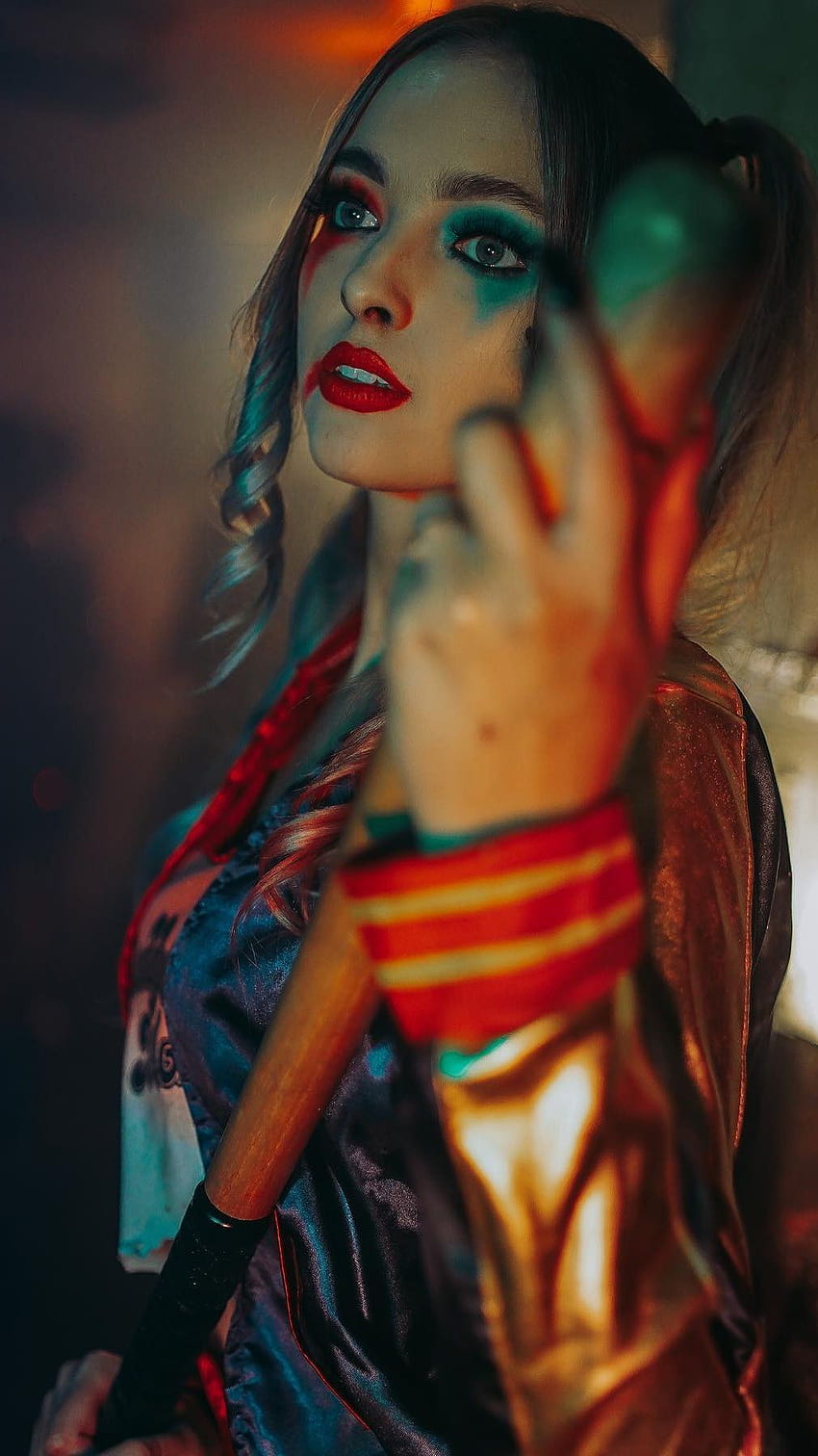 Harley Quinn, cosplay costume HD phone wallpaper