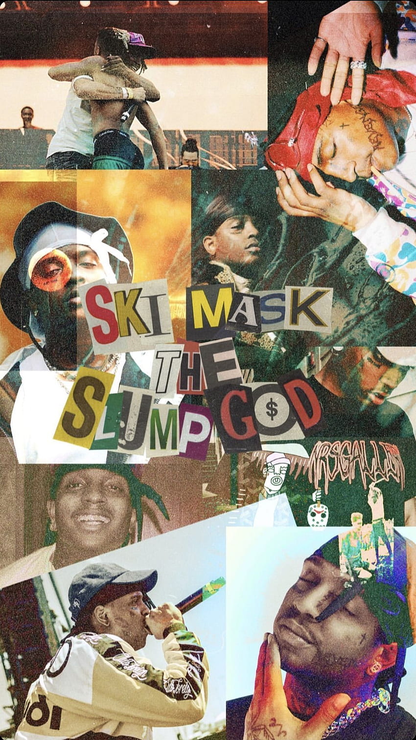 Ski Mask The Slump God, Rap Collage HD phone wallpaper