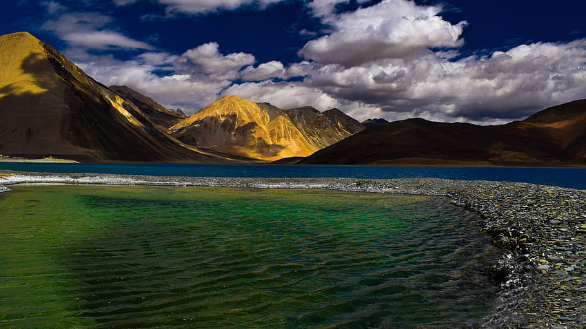 Lago Pangong Tso Ladakh Cachemira A, Leh fondo de pantalla