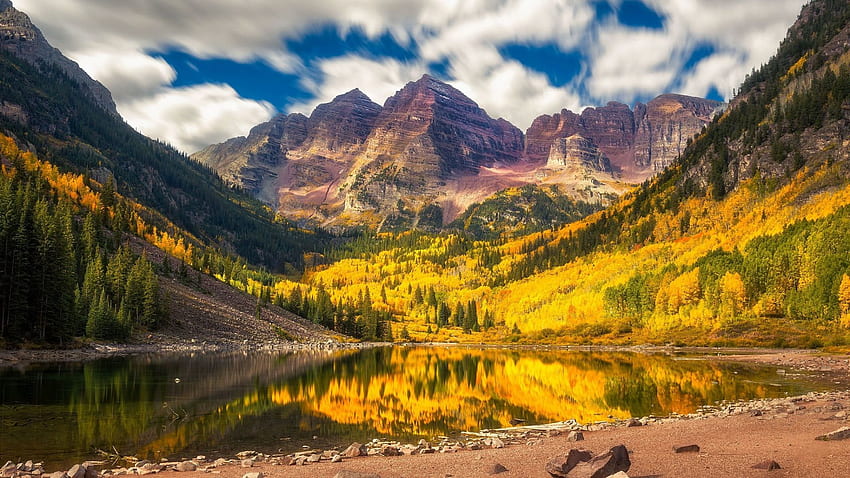 Autumn, Mountain, Lake, Nature, Autumn Mountains Landscape HD wallpaper ...