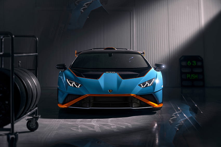 2021 Lamborghini Huracan STO, front-view, sportcar HD wallpaper