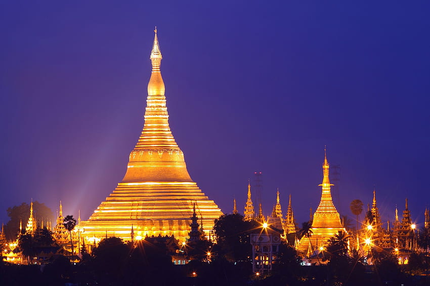 Pagoda Shwedagon , Religius, Pagoda Shwedagon HQ . 2019, Kuil Myanmar Wallpaper HD