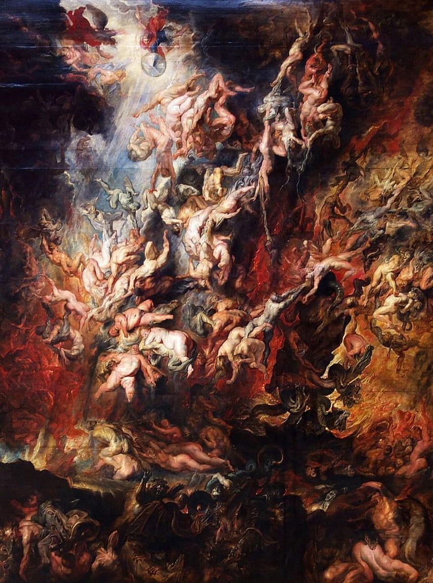 xaravaggio:““ Peter Paul Rubens, The Fall of the Damned ( 1620 ) ” ” ปีเตอร์ พอล รูเบนส์ รูเบนส์ ศิลปะคาทอลิก วอลล์เปเปอร์โทรศัพท์ HD
