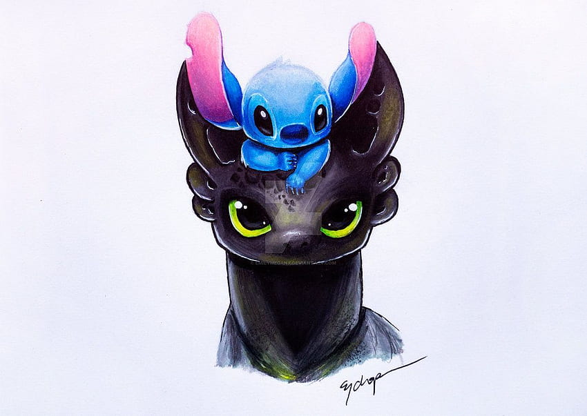 Toothless and Stitch, Pikachu and Toothless HD wallpaper