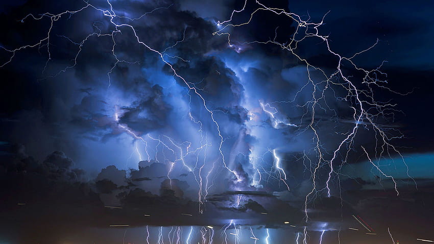 嵐 天気 雨 空 雲 自然 雷 都市 都市 風景 夜。 . 838655. W. Storm , 雷雨, ネイチャー グラフィティ 高画質の壁紙