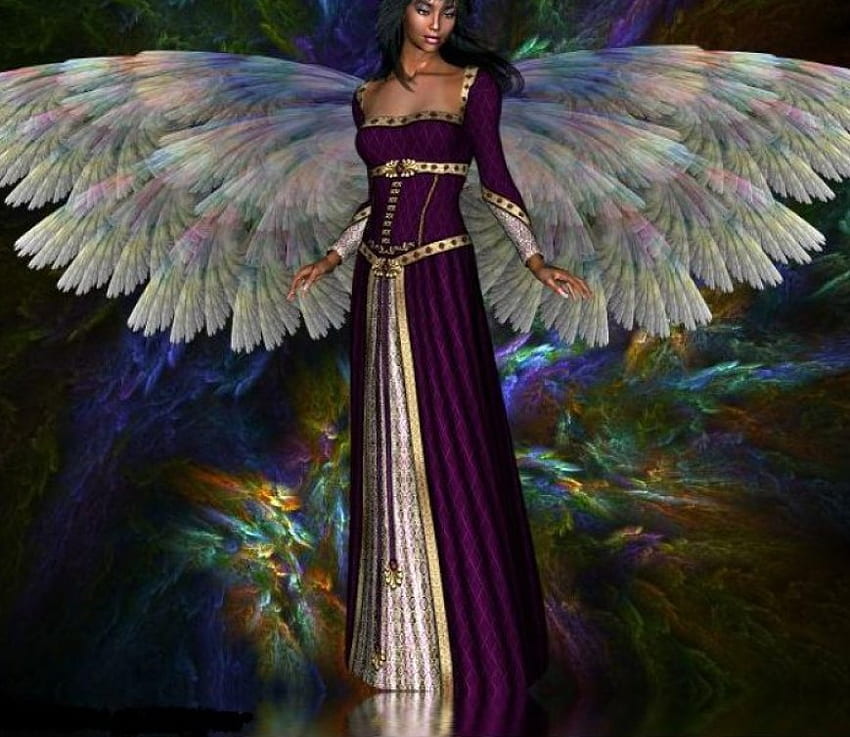 Angel, wings, fantasy HD wallpaper