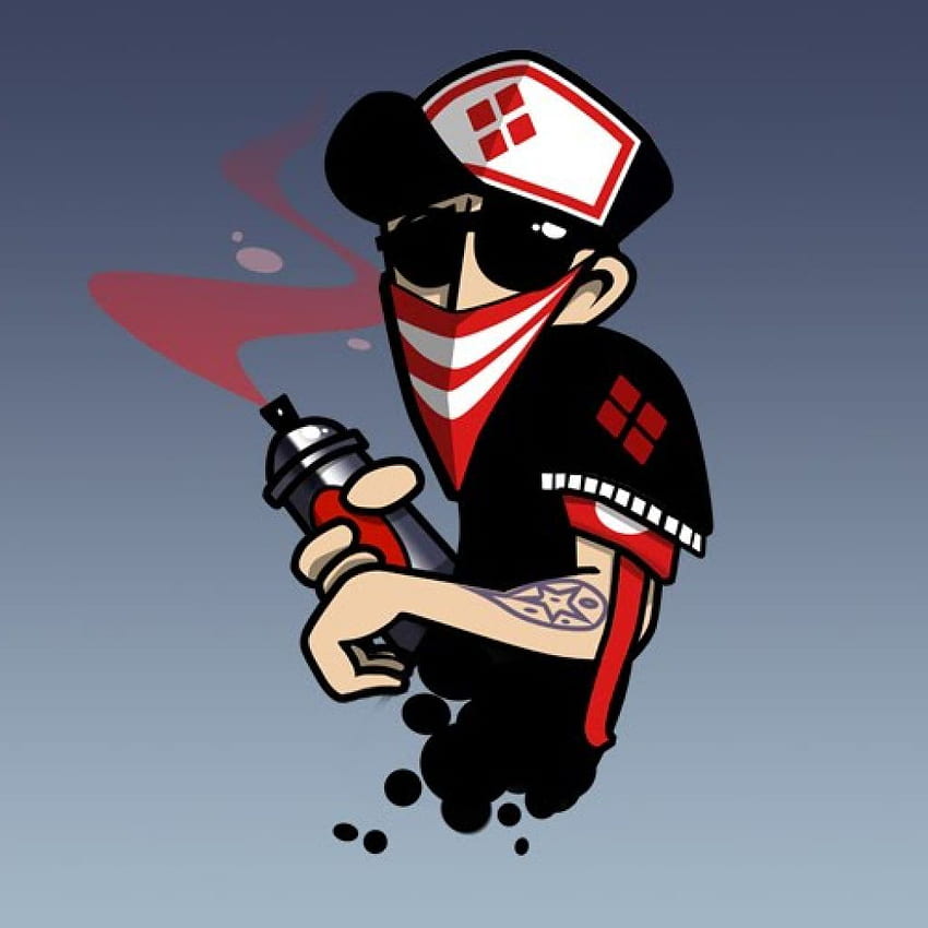 Cooler Cartoon-Gangster, Gangsta-Cartoon HD-Handy-Hintergrundbild