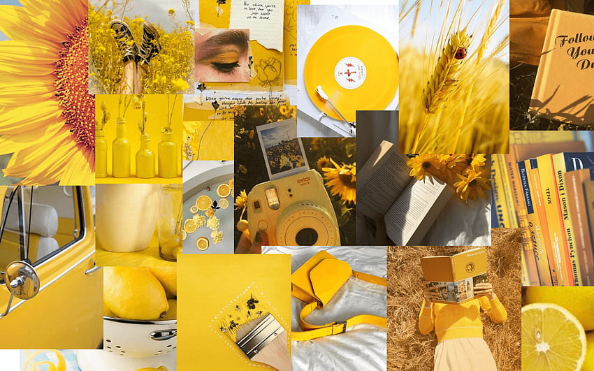 Yellow Collage MacBook (Page 1) HD wallpaper | Pxfuel