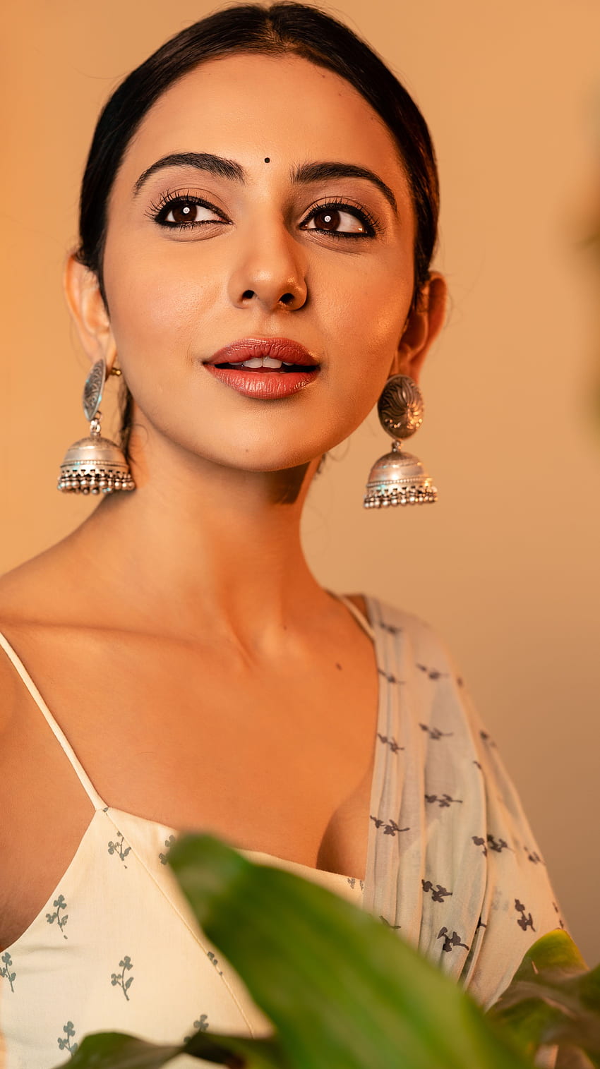 Rakul Preet Singh, Telugu-Schauspielerin, Saree-Schönheit HD-Handy-Hintergrundbild