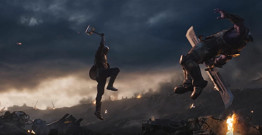 ArtStation - Avengers End Game: Captain America wields the Mjolnir, David  Weinstein, Captain America Vs Thanos Army HD wallpaper | Pxfuel