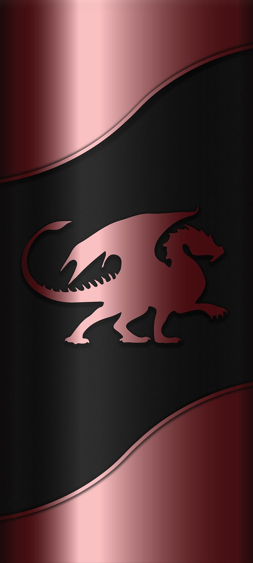 Red Dragon, simbolo, arte, affari, curva, metallo, Premium Sfondo del telefono HD