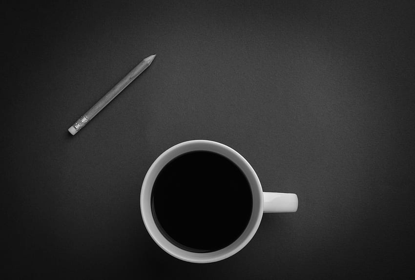 A minimalist drinks coffee HD wallpaper