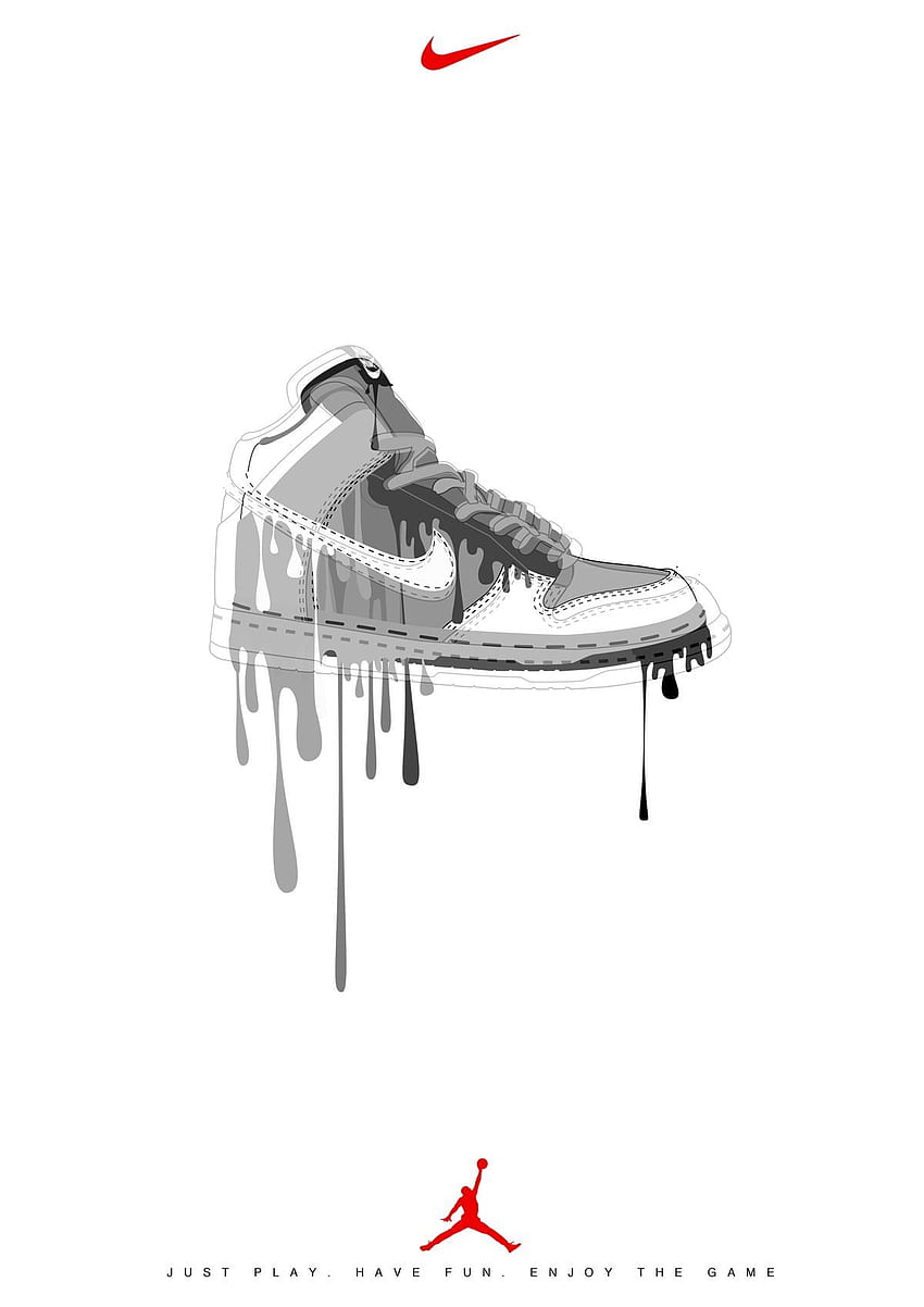 Джеси Диор на Джордан. Изкуство на Nike, рисунка на Nike, изкуство на маратонки, Nike Dior HD тапет за телефон