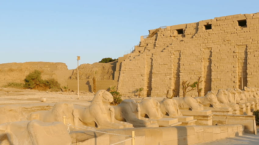 ancien temple de Karnak à Louxor, Egypte Séquence Vidéo Fond d'écran HD