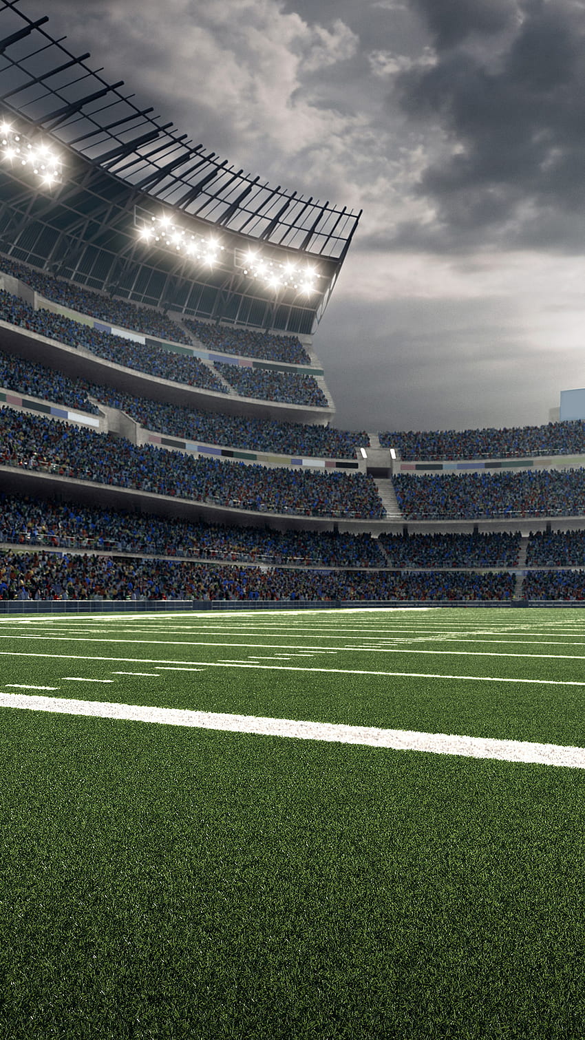 Estadio de fútbol americano. Destacado de Windows 10 fondo de pantalla del teléfono