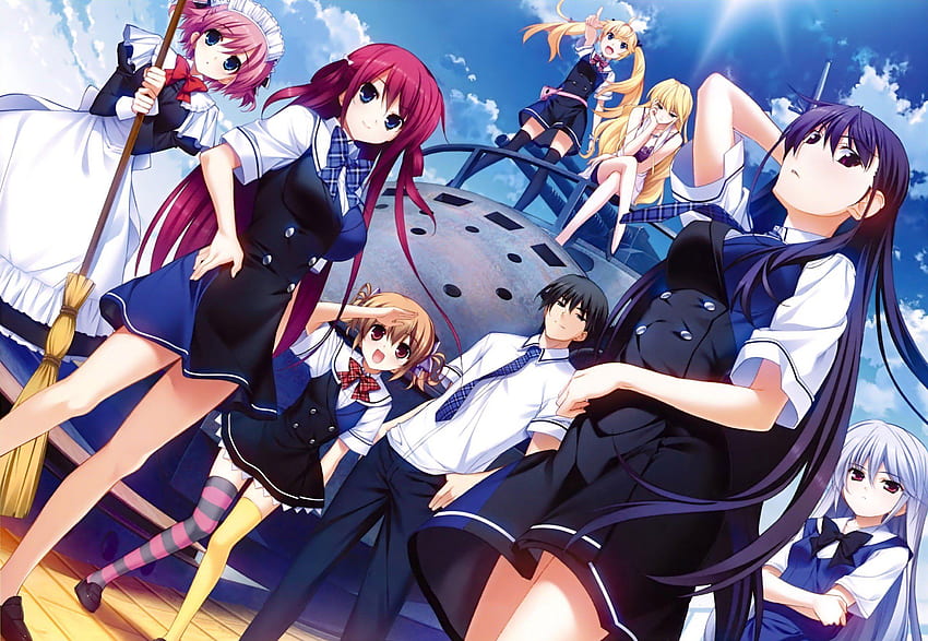 289321 Grisaia No Rakuen Yuuji Kazami Yu Miko Girls Anime PRINT POSTER