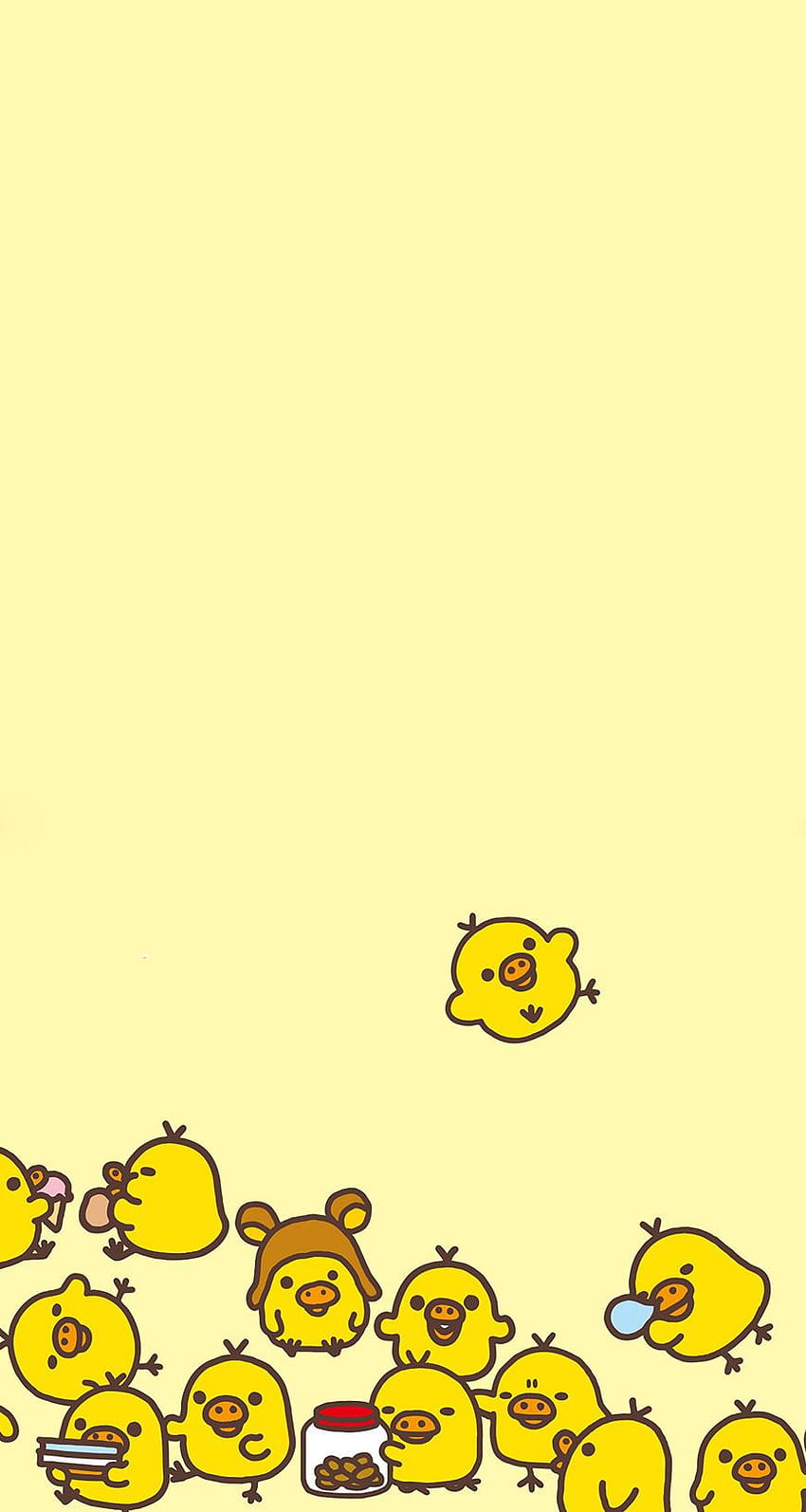 Kawaii Cute Duck Cartoon, Yellow Duck Cartoon HD phone wallpaper | Pxfuel