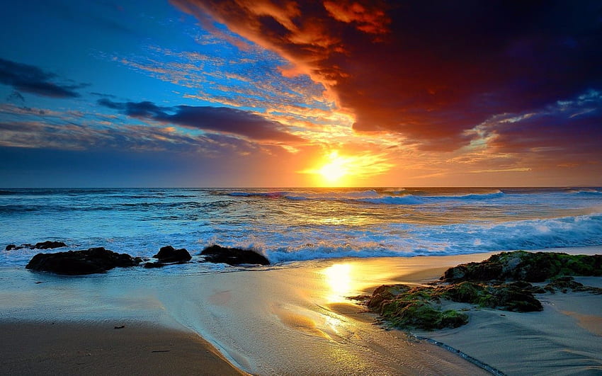 Mesmerizing Beach Sunset - Beach Sunset - & Background, Tropical Sunset HD wallpaper