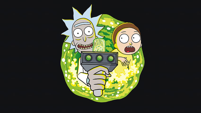 Rick and Morty Wallpaper 4K, AMOLED, Rick Sanchez, Morty Smith