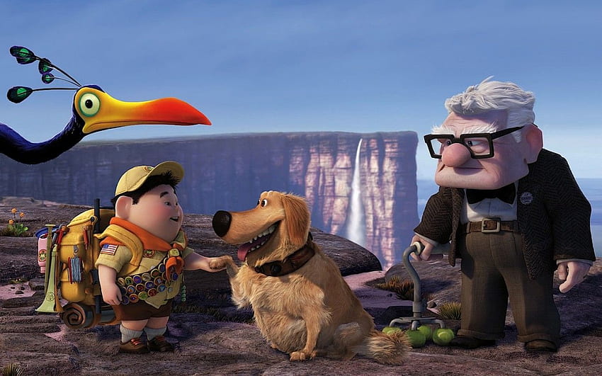 Russell Dug Carl Fredricksen di UP Pixar. Wallpaper HD