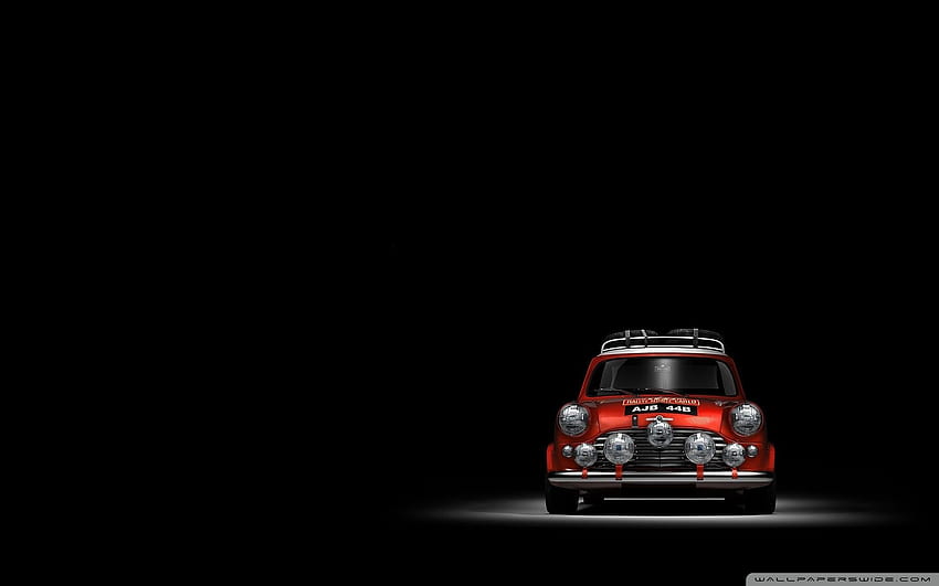 Mini Cooper background, Classic Mini Cooper HD wallpaper