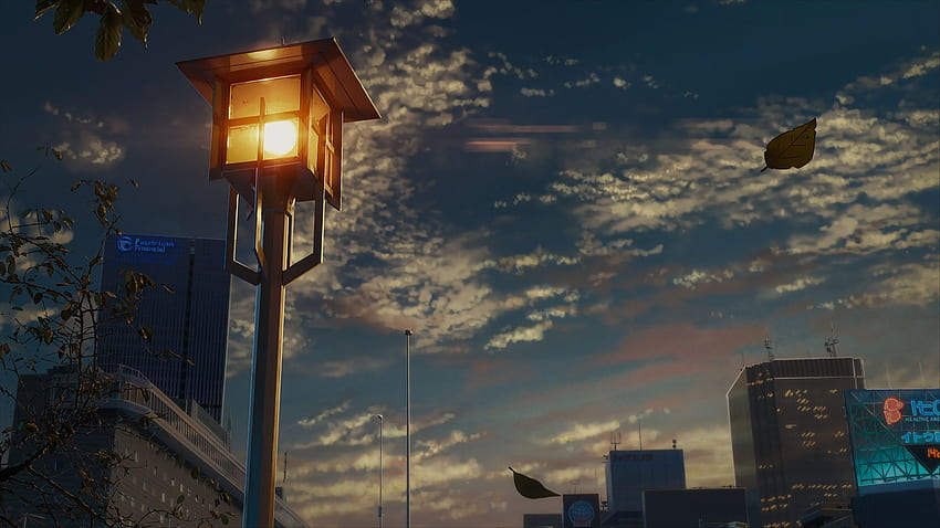 Lamppost. Anime scenery , Scenery , Anime scenery HD wallpaper