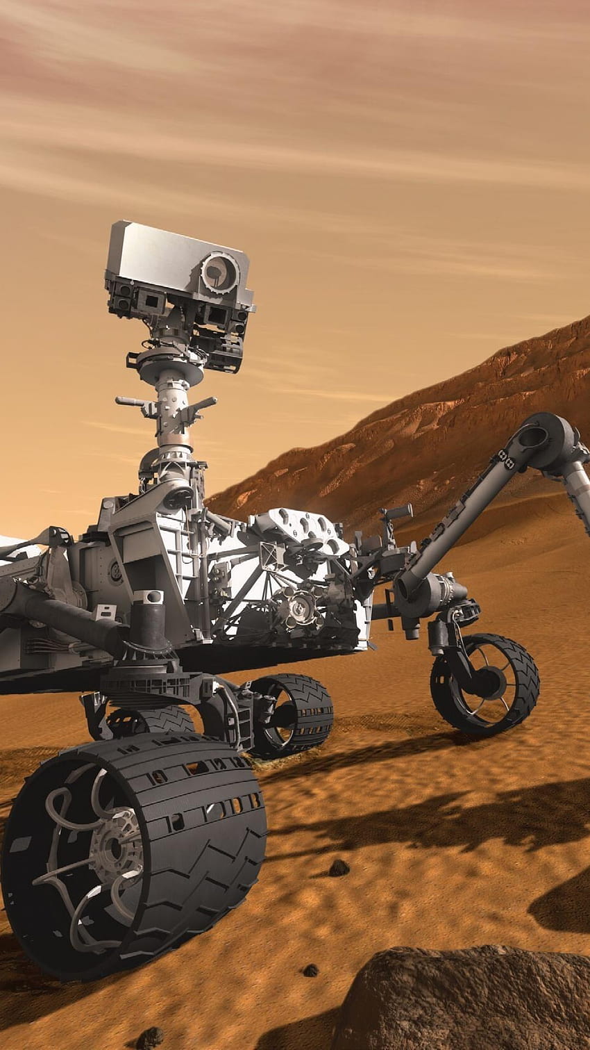 Curiosity Rover fondo de pantalla del teléfono