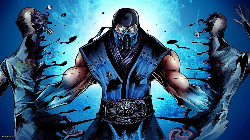 X Mortal Kombat Sub Zero Ninja Art สุดยอด MK Sub-Zero วอลล์เปเปอร์ HD