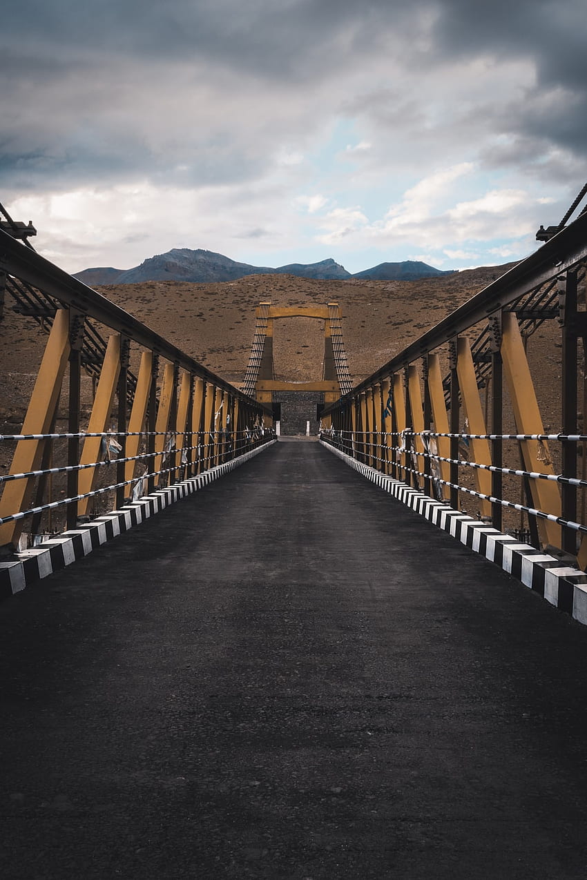 brown concrete bridge – Spiti valley HD phone wallpaper