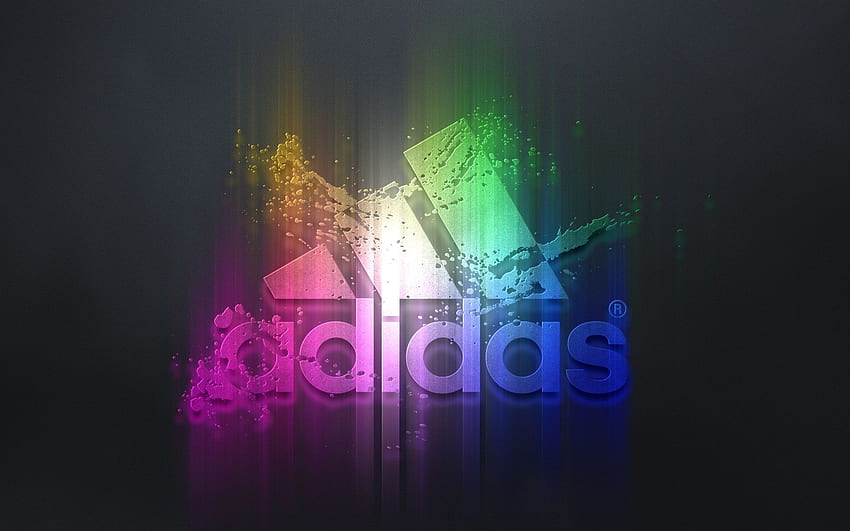 Rainbbow Adidas , Colorful Adidas Logo HD wallpaper