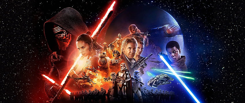 STAR WARS FORCE AWAKENS Bilim Kurgu Fütürist Aksiyon Dövüş 1yıldız, Star Wars 3440x1440 HD duvar kağıdı
