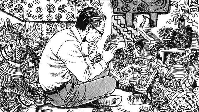 Ikon manga horor Junji Ito tentang hidup, mati, dan menggunakan kenyataan untuk menakut-nakuti Anda, Junji Ito Uzumaki Wallpaper HD