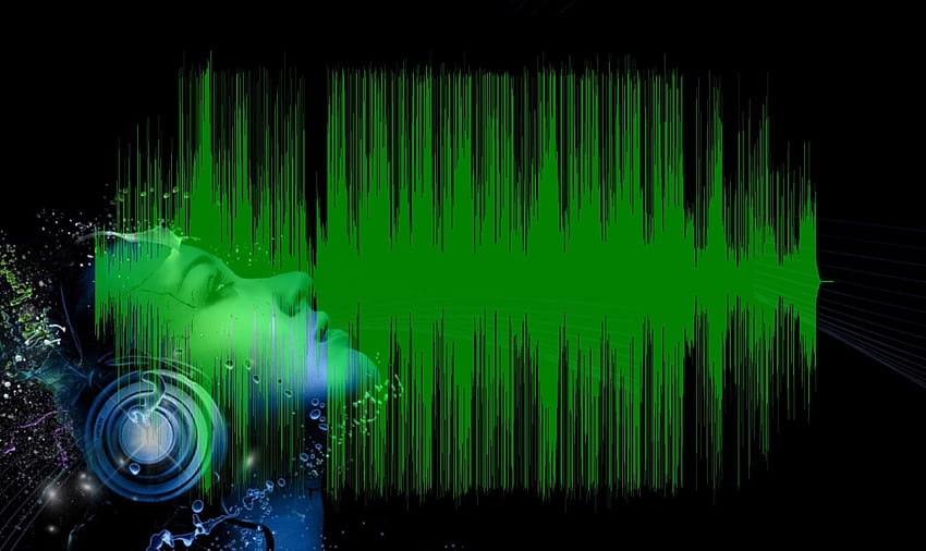 DJ Audio - направете свой собствен DJ, Waveform HD тапет