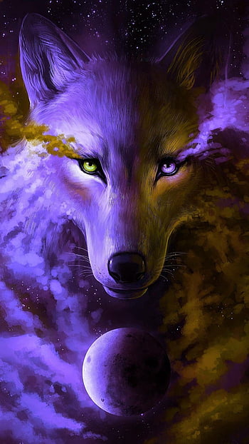 Spirit wolf blue dark energetic HD phone wallpaper  Peakpx