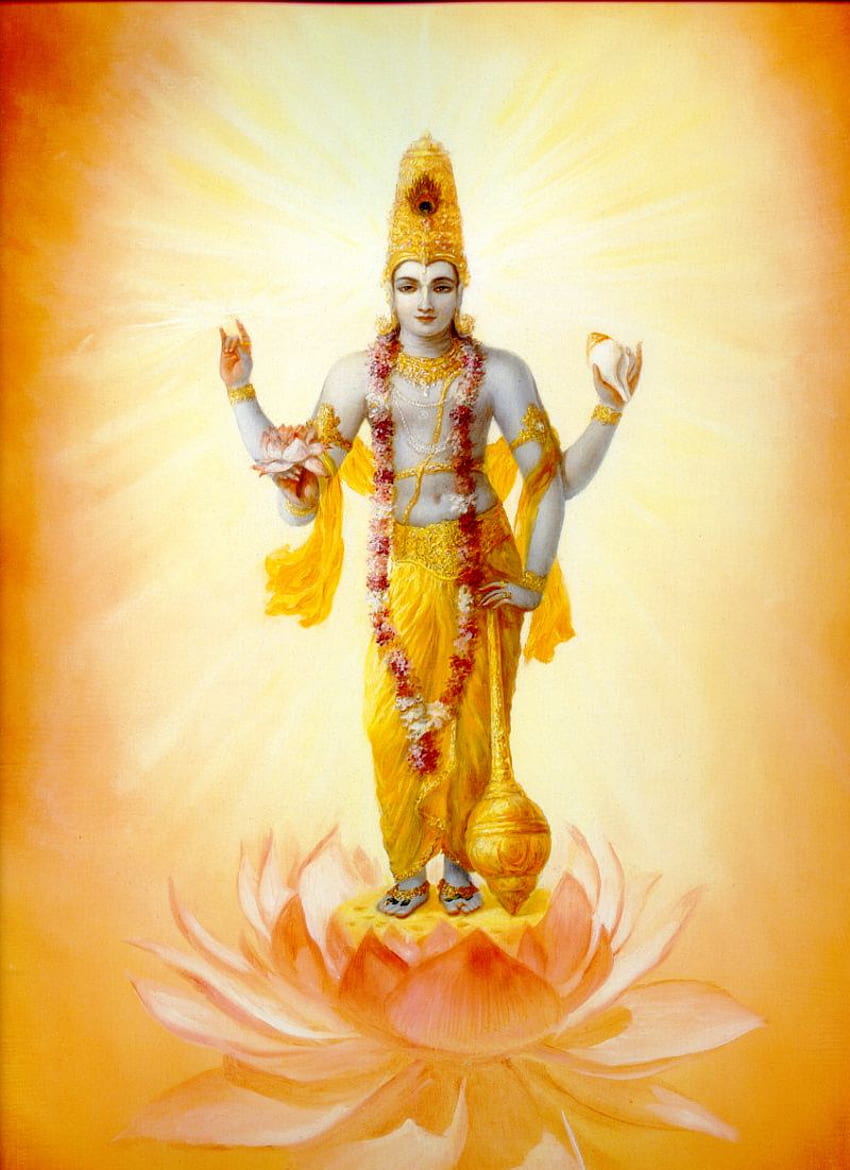 Fresco Signore Vishnu Sfondo del telefono HD