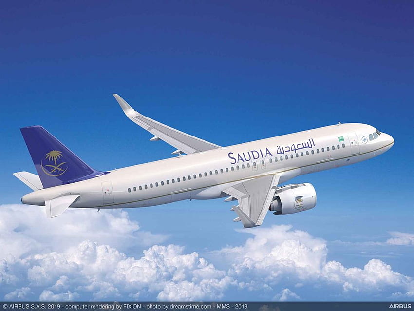 사우디아라비아항공, A321XLR 15대 포함 항공기 65대 추가 구매로 에어버스 A320neo 제품군을 최대 100대로 늘린다 - Aviation24.be, Saudia Airlines HD 월페이퍼