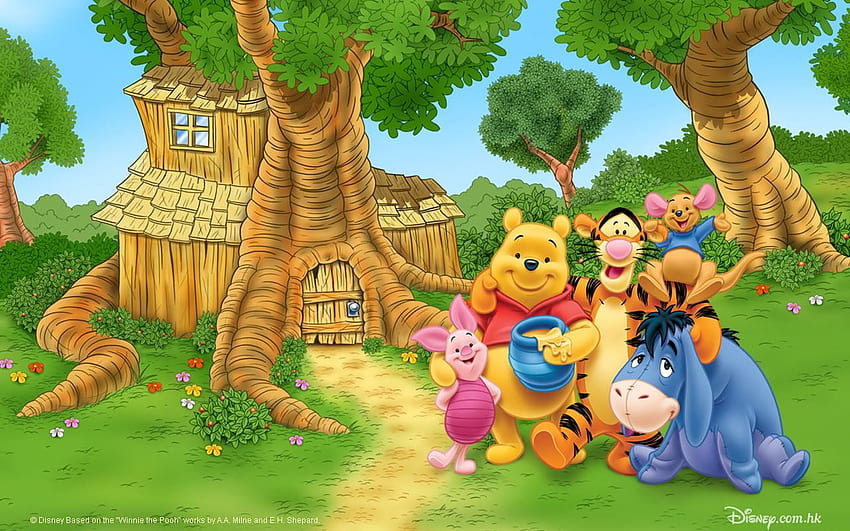 Disney Winnie Puuh, Winnie Puuh und seine Freunde HD-Hintergrundbild