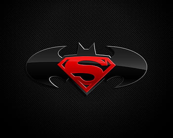 superman symbol black and red