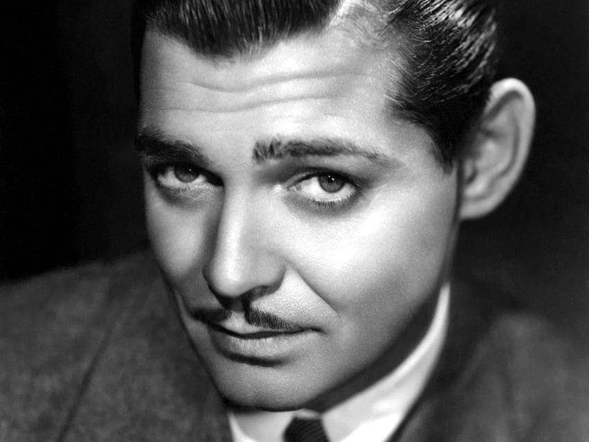 Clark Gable : Clark Gable aus nächster Nähe. Filmstars, klassisches Hollywood, Schwarz-Weiß-Film HD-Hintergrundbild