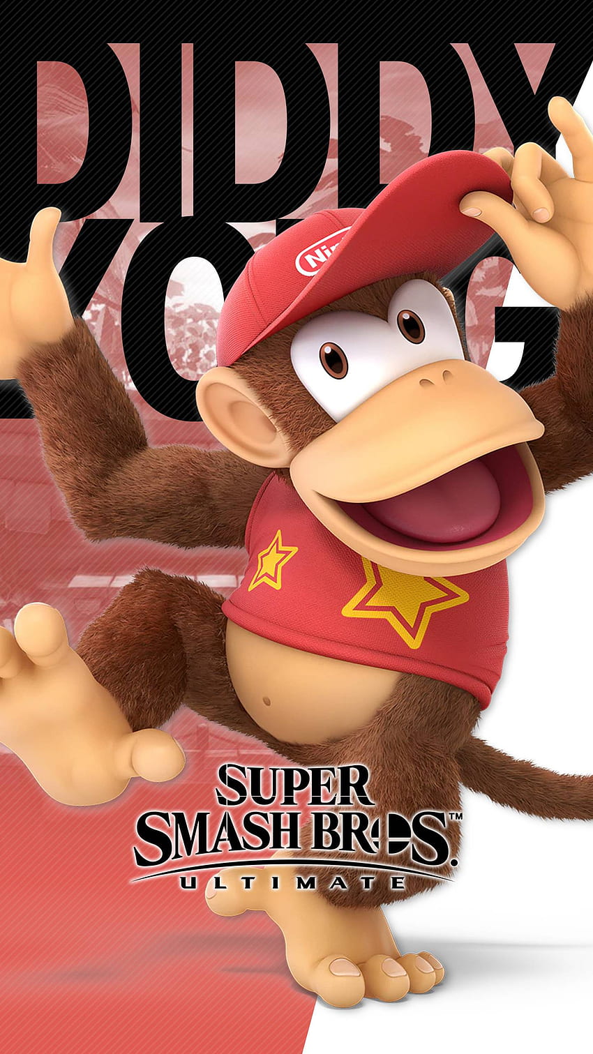Super Smash Bros Ultimate Diddy Kong, Donkey Kong HD-Handy-Hintergrundbild