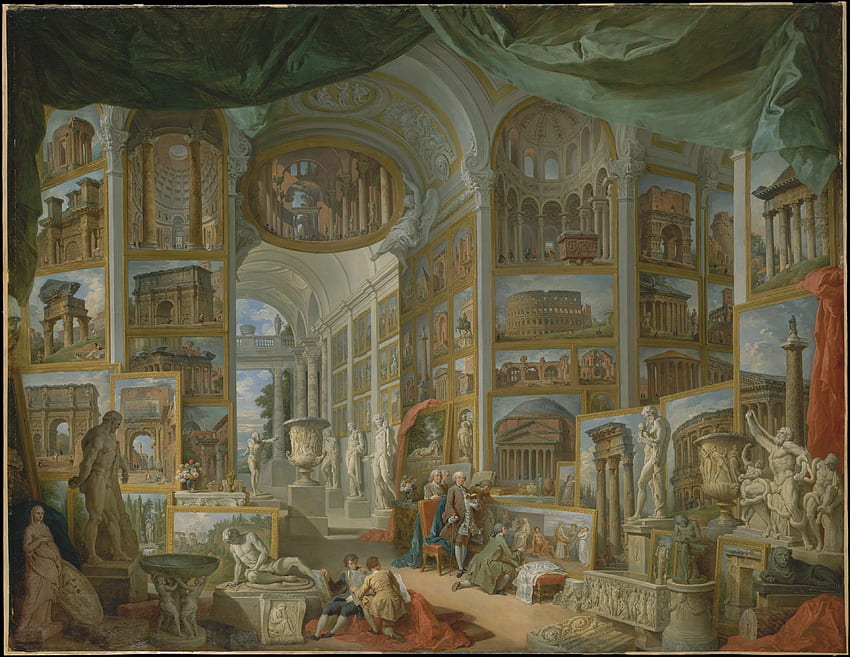 Giovanni Paolo Panini. Ancient Rome, Ancient Drawings HD wallpaper