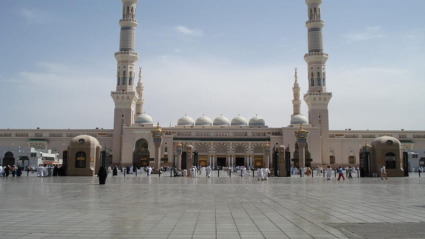 Pin Masjid Al Nabawi Di Madinah Saudi Arabia Front Wallpaper HD