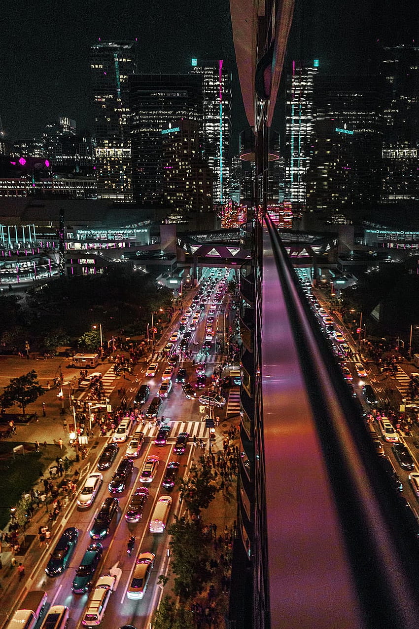 : Rua da cidade à noite, vida urbana, futuro, futuro Tóquio Papel de parede de celular HD