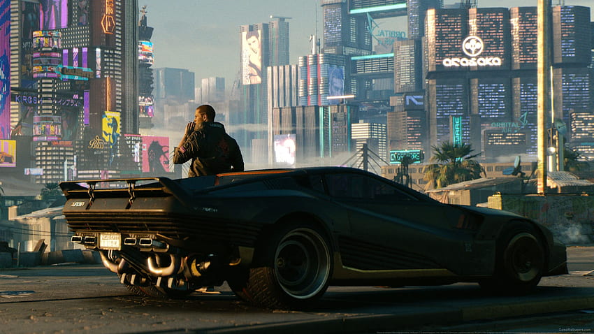 Cyberpunk 2077 V Samurai Jacket Car 4K Wallpaper #100